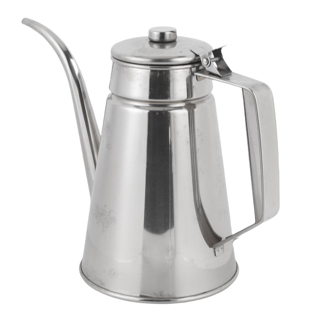 304 Stainless Steel Oil Dispenser Bottle 1L/1.2L Oil Storage Container Kitchen Use