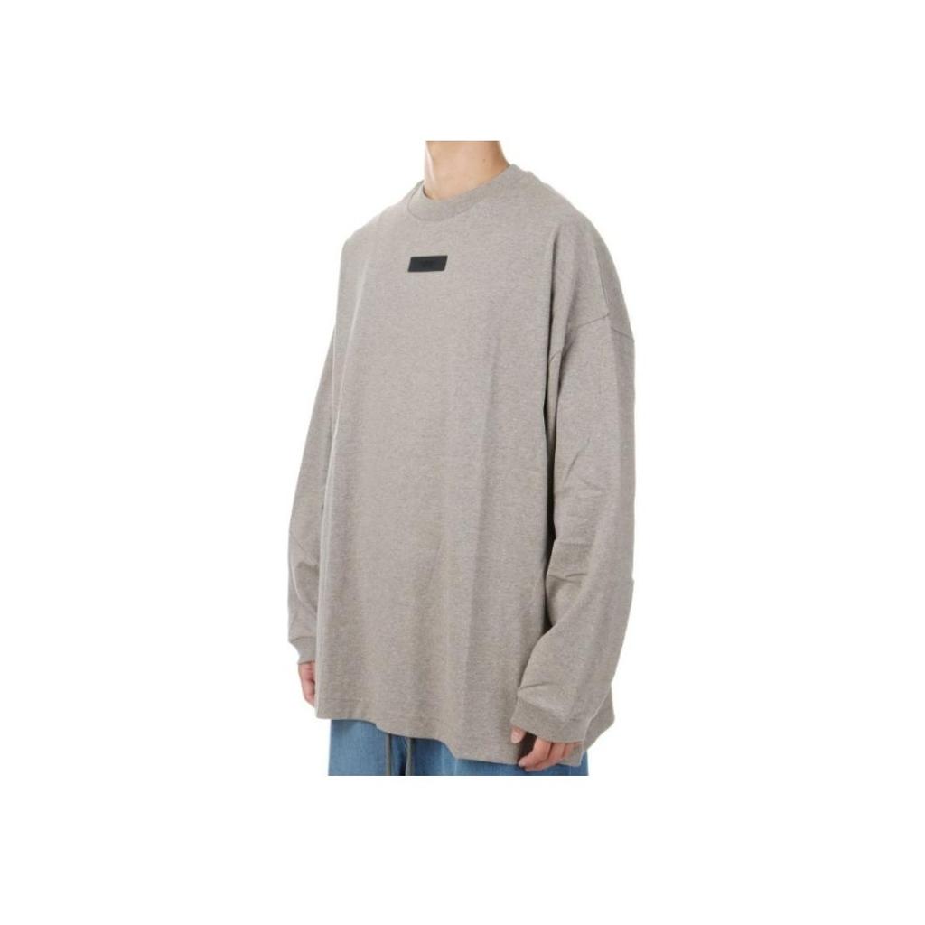 Fear of God Футболка Essentials с длинным рукавом, цвет серый, мужские топы 125SU244201F