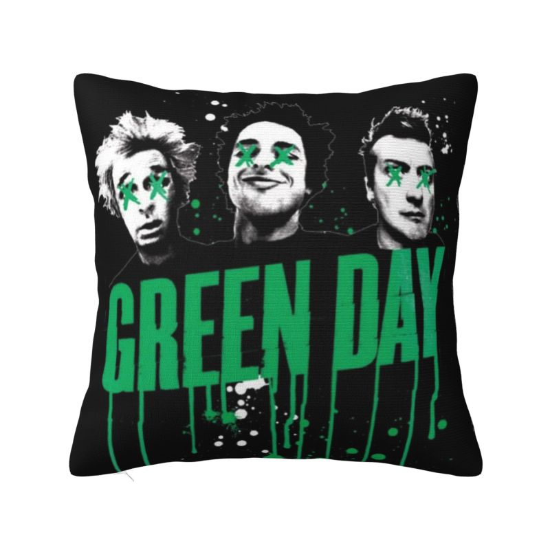Luxury Green Days Cushion Cover 40x40cm Velvet Pillow for Car Square Pillowcase Home Decorative