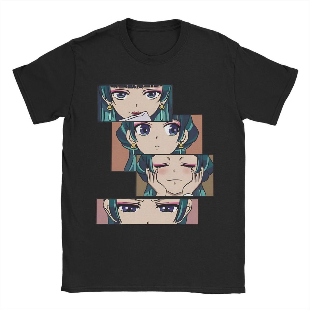 Print Maomao and Jinshi Anime T-Shirt For Men Women Crewneck Short Sleeve Clothes The Diaries Cotton Summer Clothing