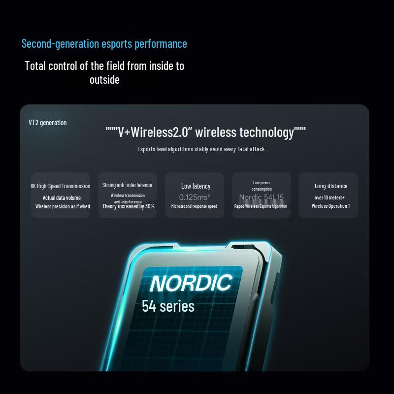 Rapoo VT0AirMAX 2-го поколения, двойной 8K, легкая игровая мышь