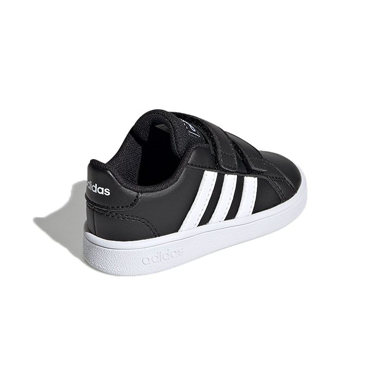 adidas Черно-белые детские кроссовки Grand Court для младенцев Core-Black Cloud-White EF0117