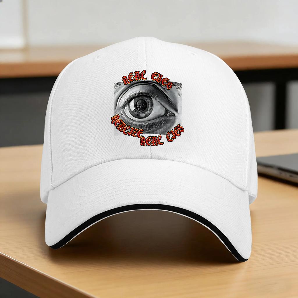 Real eyes realize real lies Casual Baseball Cap  Outdoor Gym Hip Hop Hats Spring Hot Sale UnisexTeens Design Snapback Cap