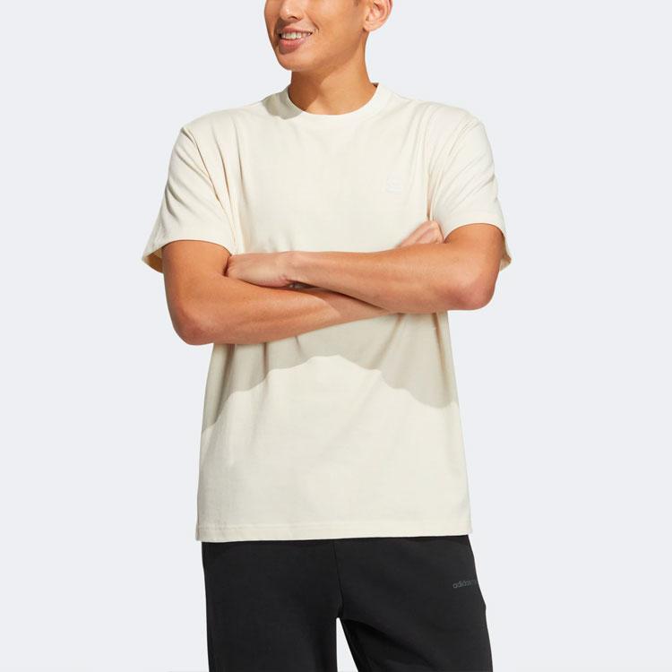 Adidas Футболка Neo Solid Color Crew Neck Sports унисекс Tops бежевый HS6813