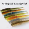 10 шт., мягкие приманки, яркие цвета, гибкие, сильная плавучесть, устойчивые к укусу, плавающие приманки с имитацией червя, рыболовные аксессуары