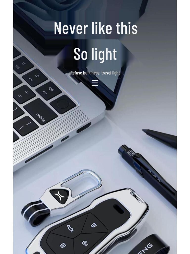 Premium Key Cover & Chain for Xiaopeng Models: P7, P7i, P5, G3, G3i, G6, G9 - Men's & Women's Edition