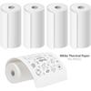 White Non-adhesive Thermal Paper for Mini Pocket Printer, 57mm X 5.5m, Diameter 25mm, Film Photo Printer Paper