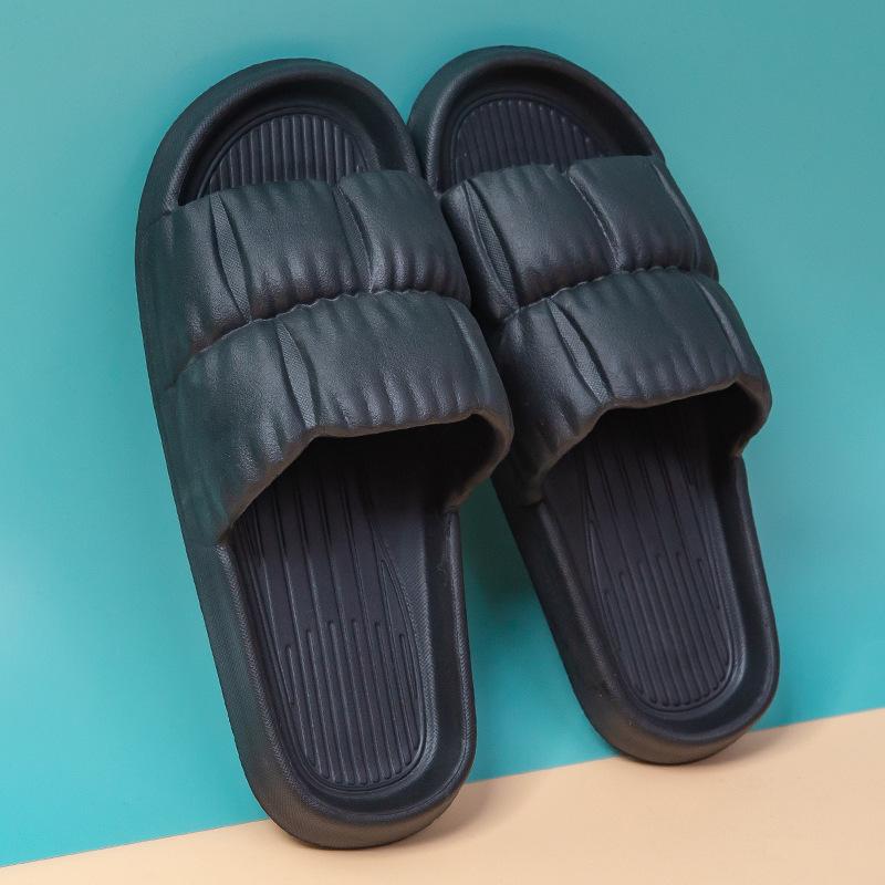 Summer Home Slippers Men Cloud Slides Indoor Mute Non-slip Bathing Flip Flop Sandals Male Summer Zapatillas Hombre