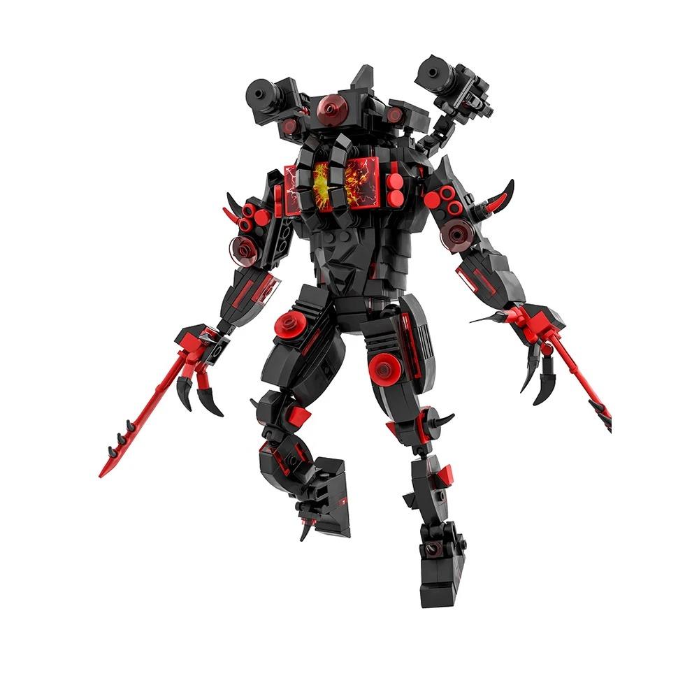 Moc Skibidi Toilet Figures Model Blocks Titan Cameraman Speakerman Construction Toys Party Halloween Decoration Boys Gifts