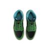 Женские кроссовки Air Jordan 1 Mid Lucky Green Aquatone черные BQ6472-033