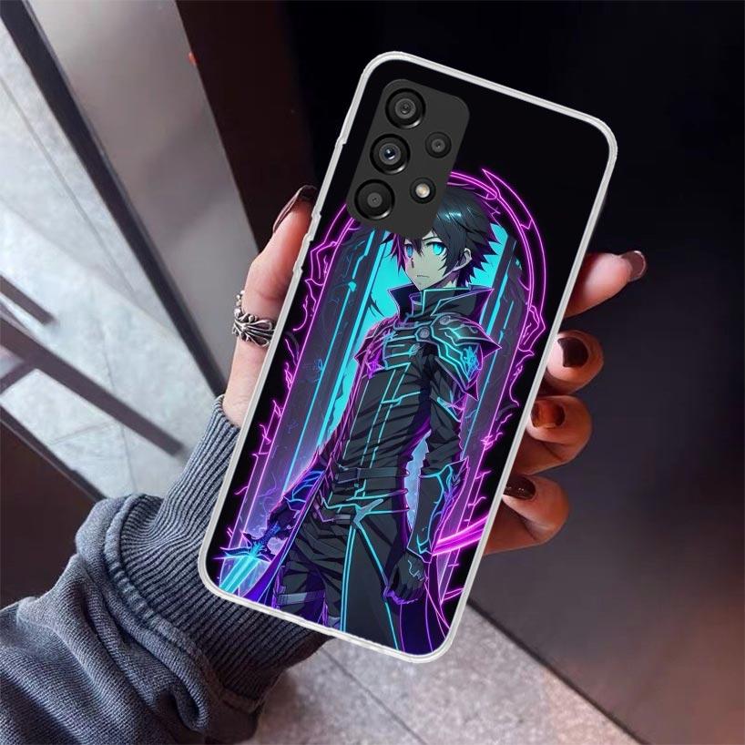 Чехол для телефона Sword Art Online Кирито для Samsung Galaxy A17 A57 A37 A16 A26 A36 A56 A15 A25 A35 A55 A14 A13 A54 A53 A34 A24 A33 A2