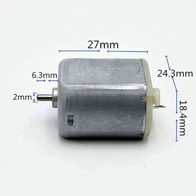 FF-260PA-2474 Mini 24*18mm Electric Motor DC 3V 3.7V 4.2V High Speed Engine For Electric Shaver Razor Car Toy Boat