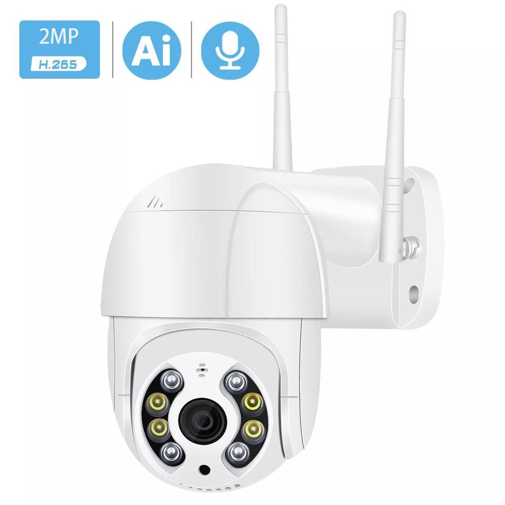 2MP PTZ IP Camera Wifi Outdoor AI Human Detection Audio 1080P Wireless Security CCTV Camera P2P RTSP 4X Digital Zoom Wifi Camera