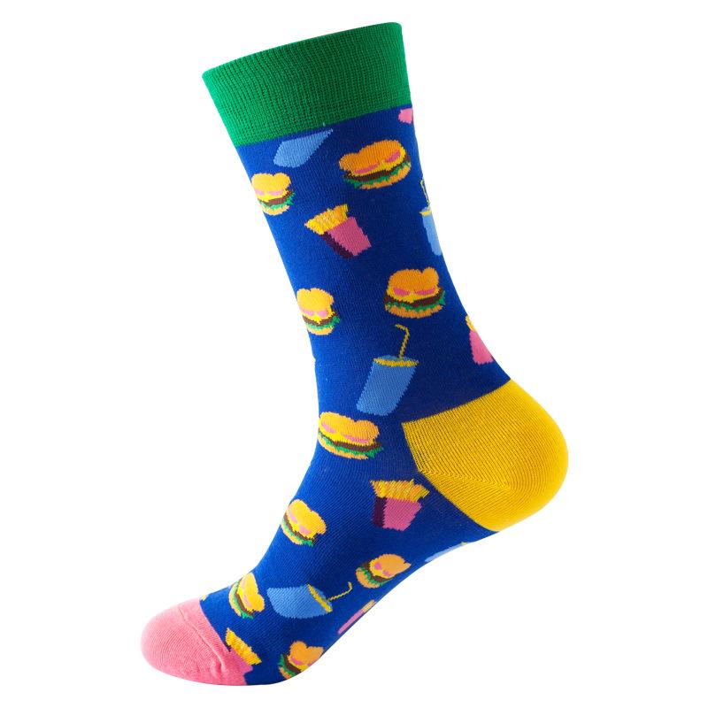 Носки женские Tide Brand Tide Socks Cotton Creative Food Series Medium Tube Персонализированные трендовые носки