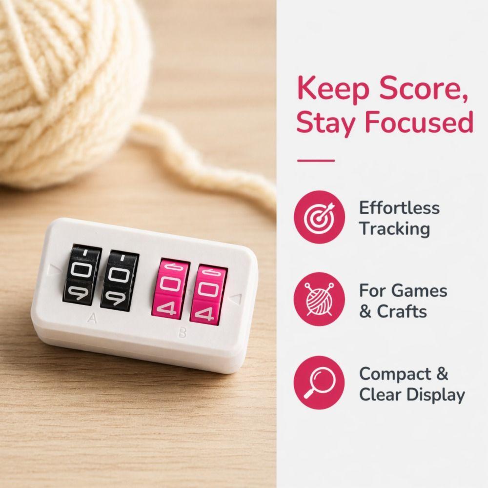 Mini Board Games Score Tracker Tabletop Sports Score Counter for Sports Entertainment