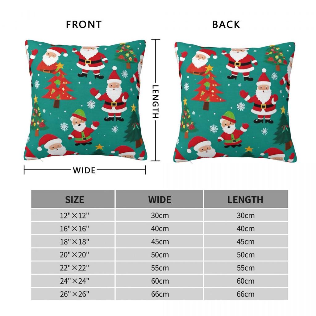 Pillow Case Christmas Soft Pillow Cover Novelty Cushion Cover Printed Pillowcases For Sofa Car Home Decor
