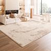 Кремовый стиль Декор спальни Плюшевый ковер Ковры большой площади для гостиной Утолщенный Противоскользящий Напольный коврик Пушистый Мягкий Коврик для гардеробной