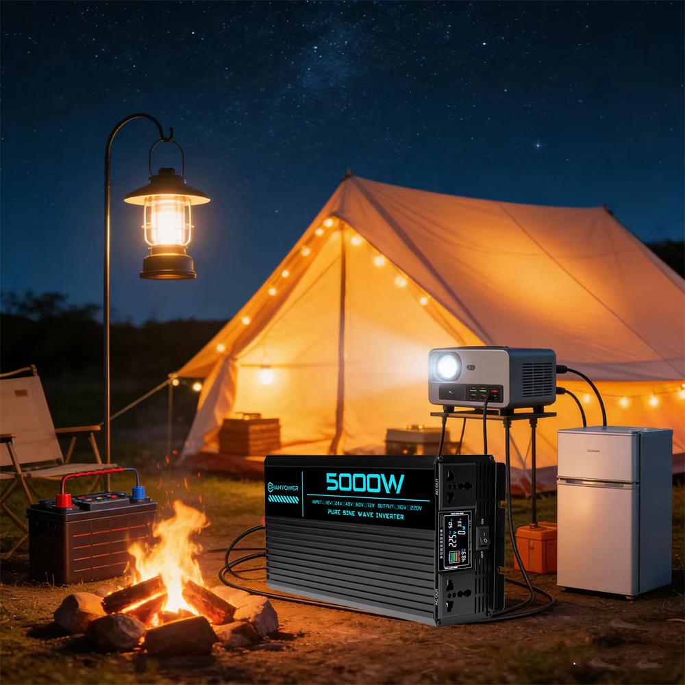 Инвертор чистой синусоиды DC 12v/24v/48v/60v/72v в AC 110v/220v 6000W 5000W 4000W 3000W 1600W Преобразователь Автомобильный Солнечный Инвертор Питания