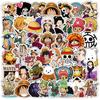 50 наклеек One Piece - Мультяшные Аниме Луффи и Зоро, Декорации для Чехлов Телефонов и Бутылок для Воды