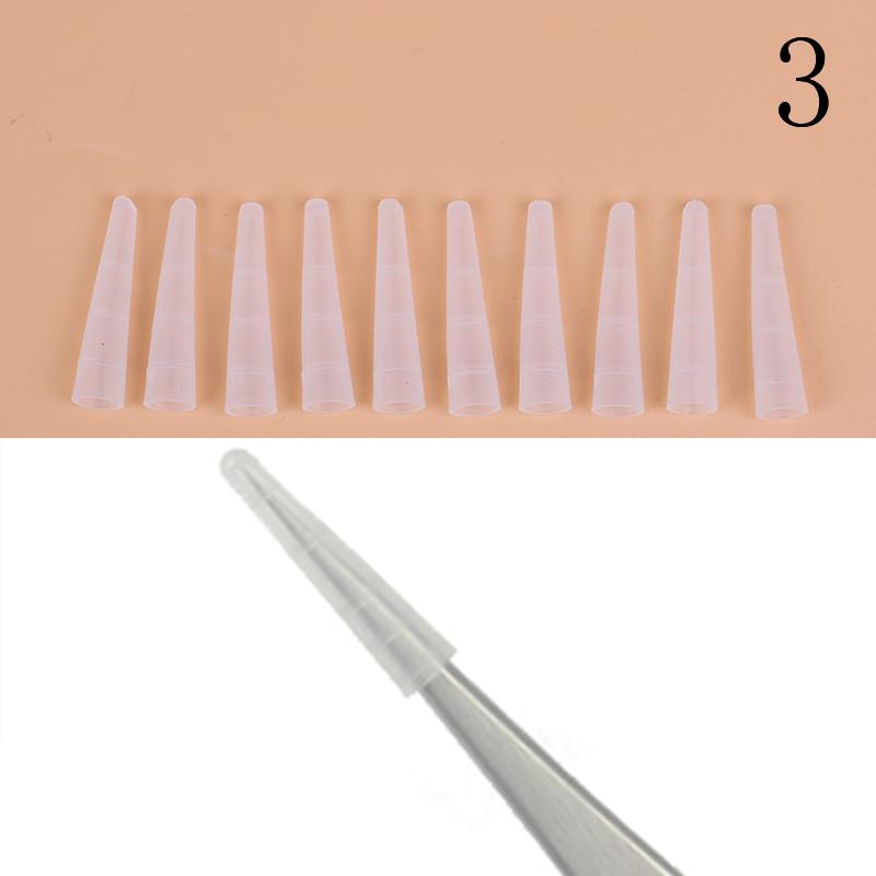 10 шт., насадки для наращивания ресниц, пинцеты, силиконовые чехлы, падающие вспомогательные приспособления