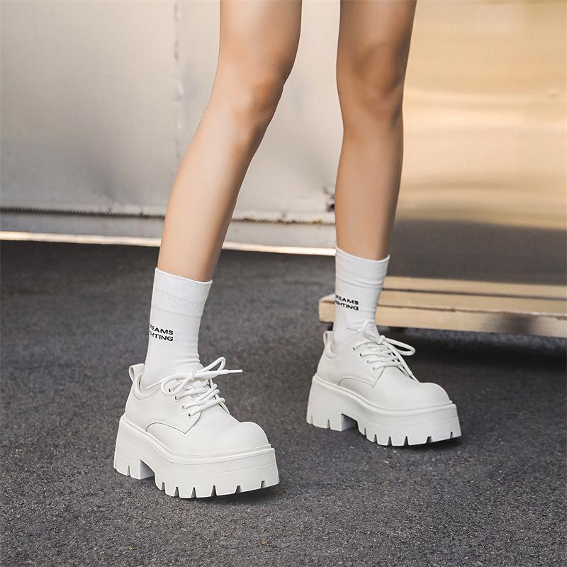 Fashion Shoes for Men Big Head Thick Sole Casual Derby Shoe Retro High Quality Fashion Comfor Versatile Man Leather Shoes Zapatos Hombre