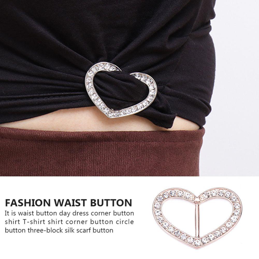 Стразовая декоративная пряжка-кольцо в форме бабочки, зажим для футболки, круглая пряжка-кольцо для шарфа