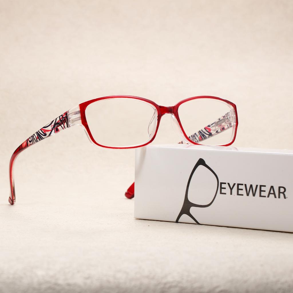 6pcs Reading Glasses Women Printed Reading Glasses Anti Blue Light Eyeglasses Unisex Red Glasses Men
