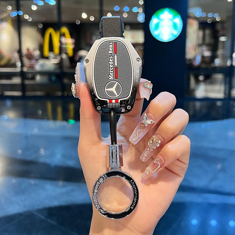WVQ5 Zinc Alloy Car Remote Key Case Cover Shell For Mercedes Benz A C E S G Class GLA CLA GLK GLC W204 463 176 251 205 Accessories