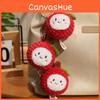 Keychain Plush Lychee Toy Stuffed Doll Pendant Backpack Decoration Kids Gift