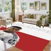 Kylian Mbappe Design Crystal Velvet Rug Soft Decorative Mat for Bedroom Entrance