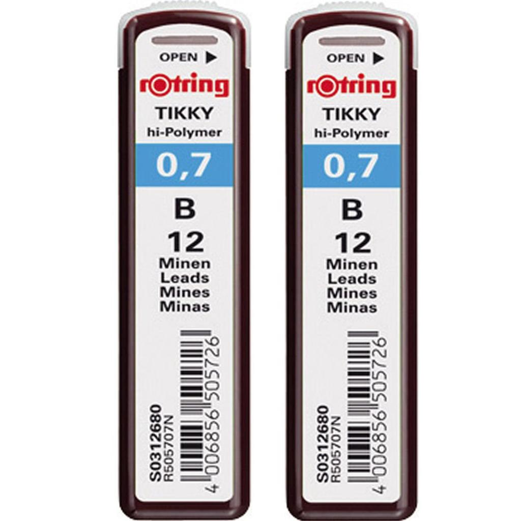 Rotring Refill B Mechanical Pencil Set of 2 S0312680 Genuine Imported Product 0.7mm