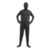 Halloween Jumpsuit Tight Fit Breathable Long Sleeves Hooded Elastic Solid Color Invisible Jumpsuit