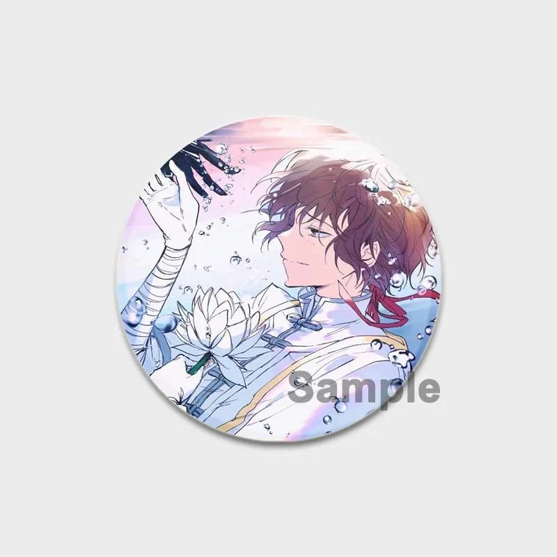 32/44/58MM Аниме значки на лацкан, милые мультяшные броши, значок для сумки шляпы, ювелирные подарки, Накадзима Дазай Осаму Накахара Чуя