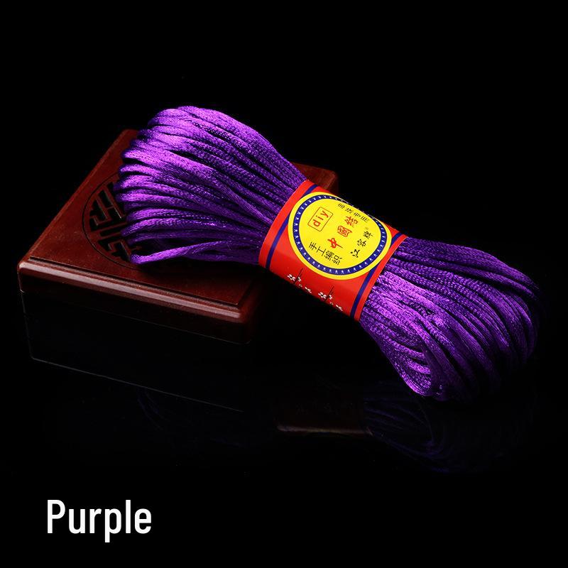 Red Polyester Chinese Knotting Cord for DIY Bracelets and Beading