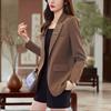 2024 Women's High-End Loose-Fit Split Suit Jacket for Spring & Autumn - Elegant and Casual Design