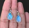 Moonstone Pear Gemstone Solid 925 Sterling Silver Earring, Handmade Jewelry, Gift For Mom, Earrings For Women