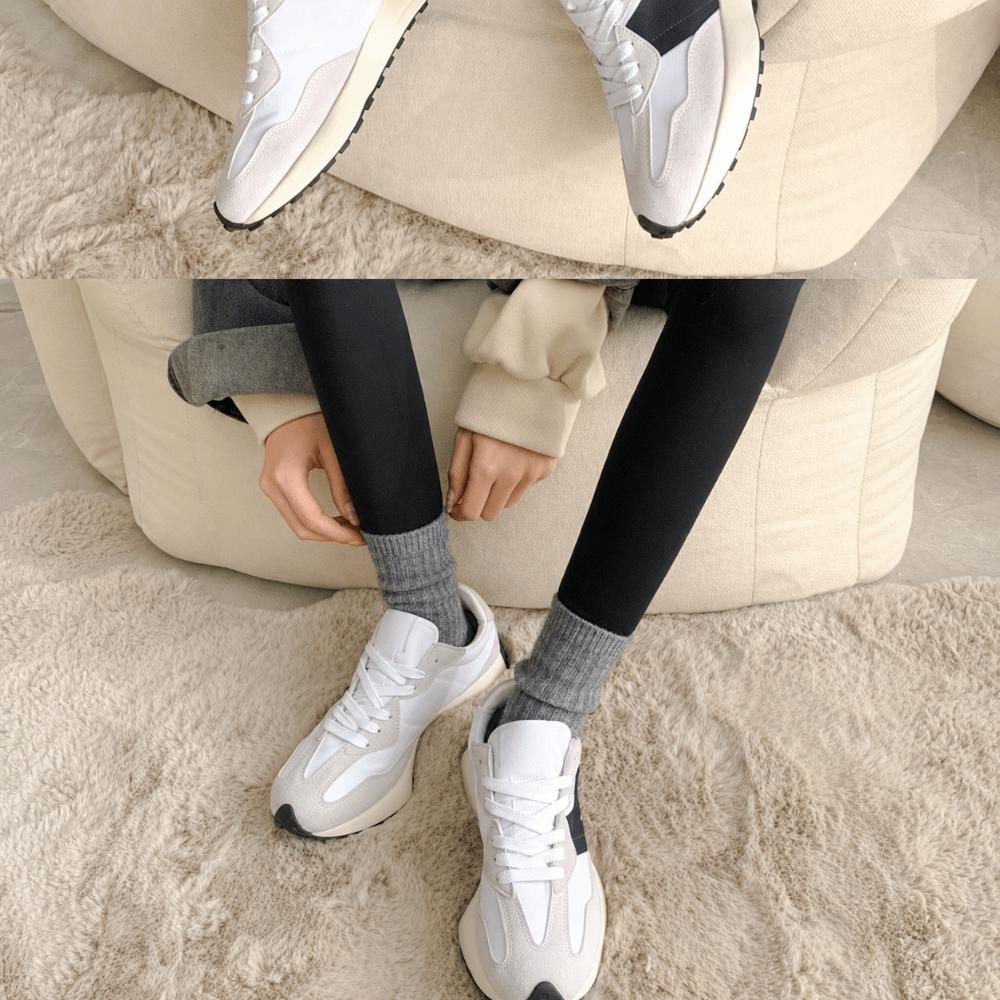 1 Pair Thicker Warm Thermal Crew Socks Comfortable Wool Socks Fashion Knitting Socks Women Girls