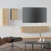 VidaXL TV Unit Set 4 Pcs Sonoma Oak Engineered Wood 3114624