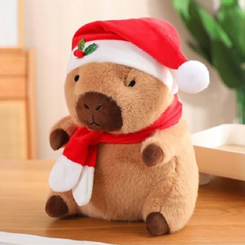 Toy Capybara Plush Holiday Cheer Cartoon Lion Christmas Fortune Festive Wealth