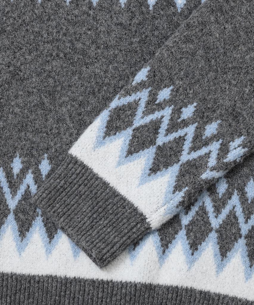 LEFTSEOUL Nordic Pattern Pullover [Gray]