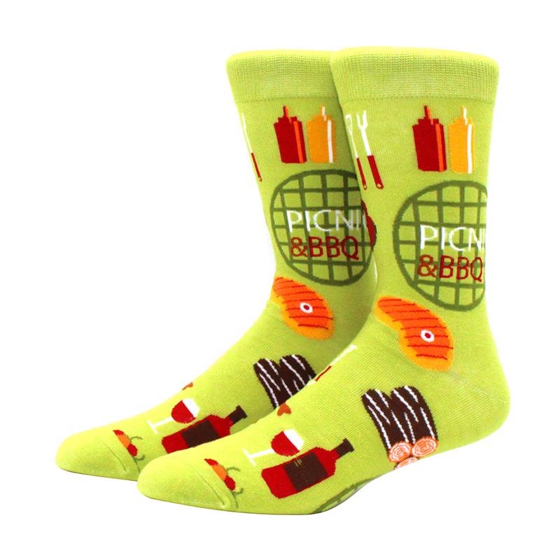 Новые мужские носки бренда Diamond Ramen Astronaut Pattern Hip hop Cool Socks для мужчин зимние толстые длинные носки для скейтбординга смешные цветные