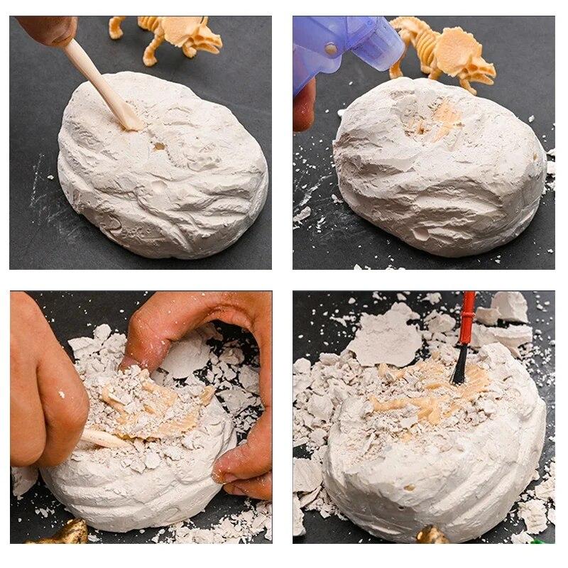 Dinosaur Egg Tyrannosaurus Model Toys Scientific Mining Educational Toy Dinosaur Archeology Digging Toys for Kids Children