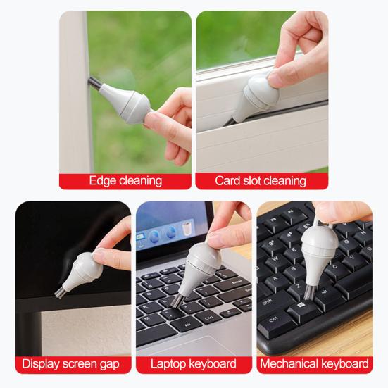 Щетка для чистки клавиатуры, высокая эластичность, не повреждает тонкие щетинки, щетка для клавиатуры с двумя насадками