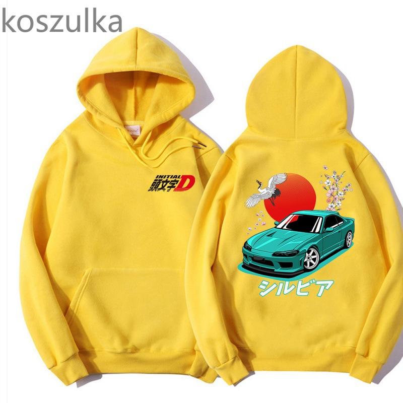 Аниме Initial D Свитшот с капюшоном
