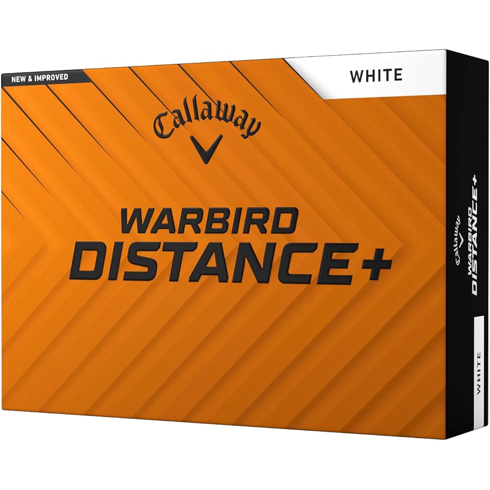 Мячи для гольфа Callaway Warbird Distance, упаковка 25 шт., 2-компонентная конструкция, белые