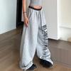 Woman Oversize Korean Style Sports Pants Harajuku Kpop Streetwear Trousers