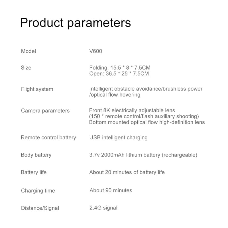 2025 NEW V600 RC Drone 5G 8K HD ESC Aerial Photography Dual Camera Optical Flow Positioning Obstacle Avoidance Brushless Quad-rotor Aircraft Toy Gift