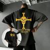 Футболка с черепом из аниме One Piece Мужская Женская с коротким рукавом Уличная Повседневные Топы Футболка с принтом 2026 Лето Y2k Оверсайз Винтаж
