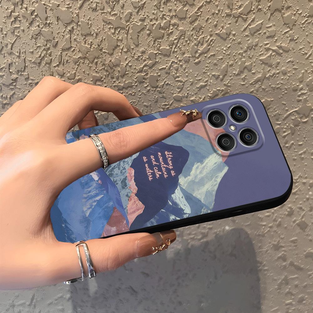 Креативный чехол-органайзер с изображением горной вершины для Honor 90 X5b 70 X6 X9a Magic5Lite 8X X7 200 400 Lite X8 Funda Чехол для телефона