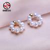 Stud Earrings For Women Fashion Natural Freshwater Pearl Earrings Jewerly For Wedding Party Gifts